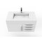 Castello Usa Nile 36" Wall Mounted Vanity With White Top Andand Chrome Handles CB-MC-36W-CHR-2053-WH - alternate 8